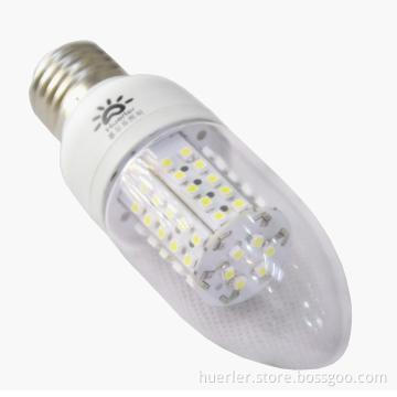 72 led smd3528 led candle lamp 4.5w e27 e26 b22 130*42mm with CE&ROHS